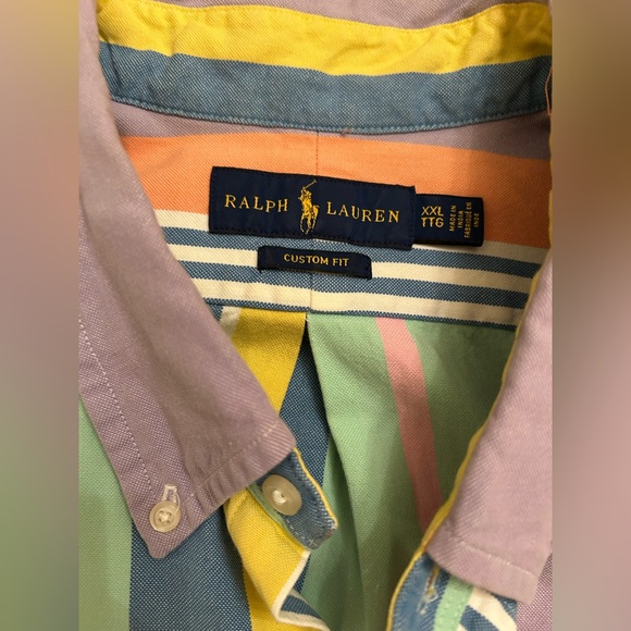 Ralph Lauren Striped Oxford Men’s Cotton Shirt size XXL - Picture 7 of 10